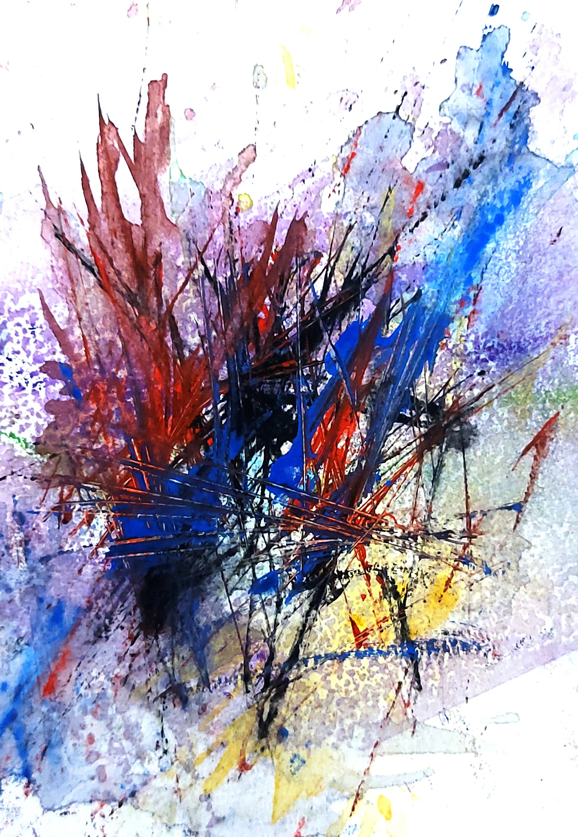 Watercolor abstract A5
