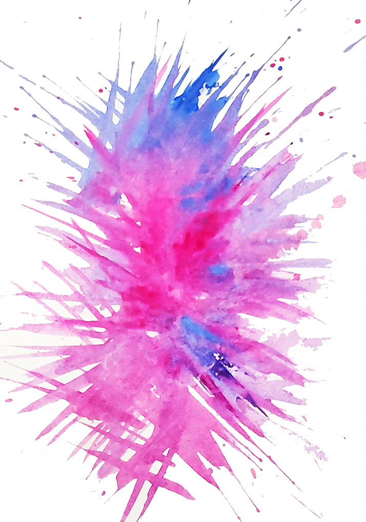 Watercolor abstract A5